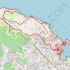 Trace GPS Collioure par le chemin côtier, itinéraire, parcours