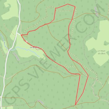 Trace GPS Chemins du Cœur des Vosges - Le Ruxelier, itinéraire, parcours