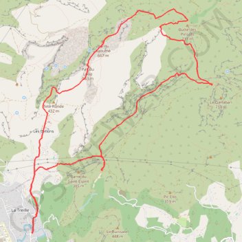 Trace GPS Le massif du Garlaban, itinéraire, parcours