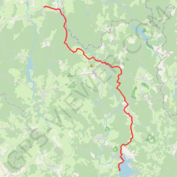 Trace GPS MARIGNY L EGLISE - LAC DES SETTONS, itinéraire, parcours