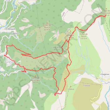 Trace GPS La cime de Roccassièra, itinéraire, parcours