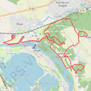 Trace GPS Trail des 2 Amants 2024 25km, itinéraire, parcours