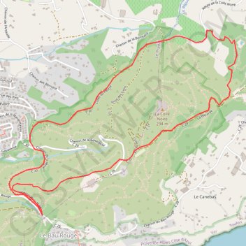 Trace GPS Tour de la Gavaresse, itinéraire, parcours