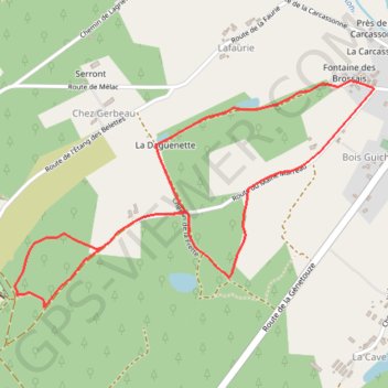 Trace GPS Parcours sportif de Rioux-Martin, itinéraire, parcours