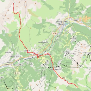 Trace GPS Traversée des Alpes - Étape 12, itinéraire, parcours