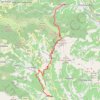 Trace GPS Mont AcquaRone en traversée, itinéraire, parcours