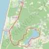 Trace GPS Moliets - Tour du lac de Soustons, itinéraire, parcours