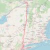 Trace GPS Montréal - New York, itinéraire, parcours