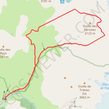 Trace GPS Refuge du Carro par le col des Patriotes, itinéraire, parcours