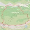 Trace GPS Crêtes de Sainte Victoire depuis Vauvenargues, itinéraire, parcours