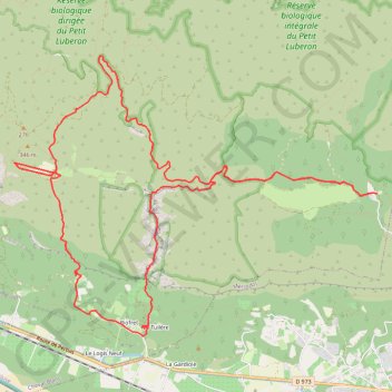Trace GPS Gorges-de-Régalon - Petit Luberon, itinéraire, parcours