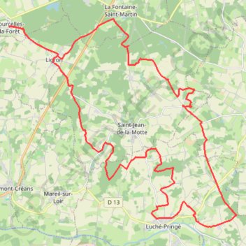 Trace GPS Chateau de Venevelles - Courcelles-la-Forêt, itinéraire, parcours