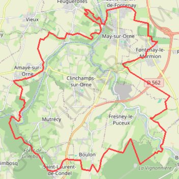 Trace GPS Les Crêtes de Fontenay, itinéraire, parcours