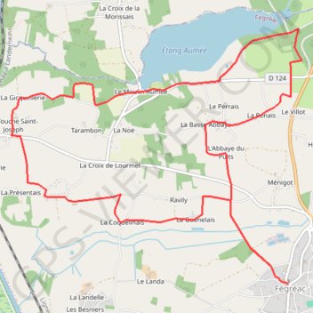 Trace GPS Circuit du Bellion - Fégréac, itinéraire, parcours