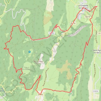 Trace GPS Col de la Chaux et de Carri, itinéraire, parcours