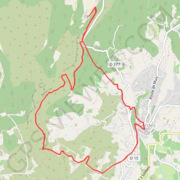 Trace GPS Sénanque-Gordes, itinéraire, parcours