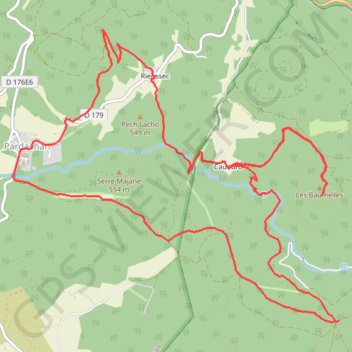 Trace GPS Forêt et maquis de Pardailhan à Malibert, itinéraire, parcours