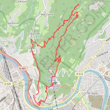 Trace GPS Mont Rachais en boucle (Chartreuse), itinéraire, parcours