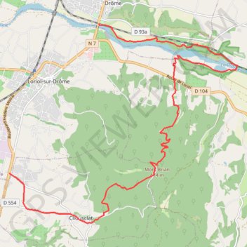 Trace GPS Vallée de la Drôme, Diois, itinéraire, parcours