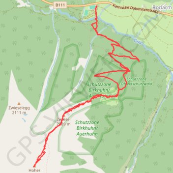 Trace GPS Hoher Bösring, itinéraire, parcours