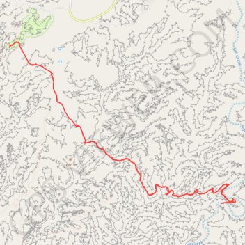 Trace GPS Peekaboo Camp, itinéraire, parcours