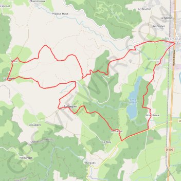 Trace GPS Circuit VTT n°26 - Parc naturel régional Livradois-Forez, itinéraire, parcours