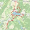 Trace GPS Lac de Chalain, itinéraire, parcours