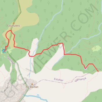 Trace GPS Ras del Prat à Cortalet, itinéraire, parcours