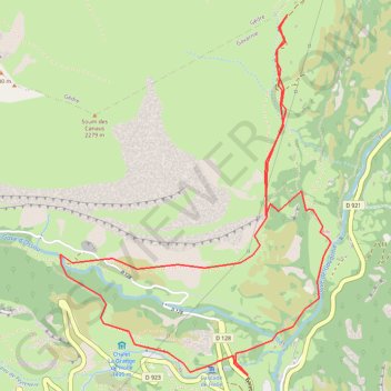 Trace GPS Belvédère de Tesy Gavarnie, itinéraire, parcours