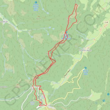 Trace GPS Raquettes vers la Tête du Violu - le Bonhomme, itinéraire, parcours