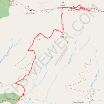 Trace GPS Sant Gervás-Portús, itinéraire, parcours