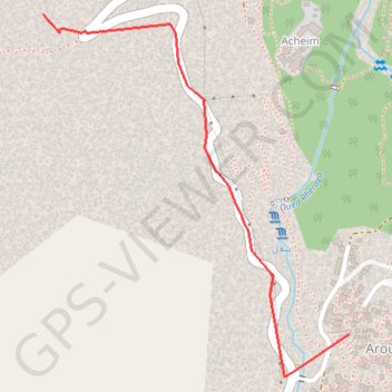 Trace GPS Maroc - Haut Atlas - Jontée au gite d'Around, itinéraire, parcours