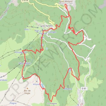 Trace GPS Tour des Moulins, itinéraire, parcours
