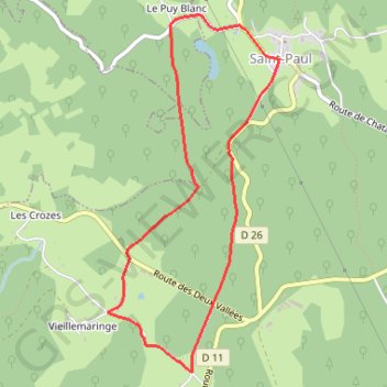 Trace GPS Un jour au Pays des Celtes - Saint-Paul - Pays de Tulle, itinéraire, parcours