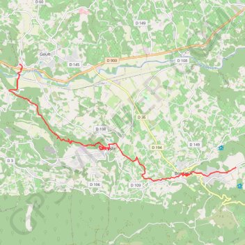 Trace GPS DE Bonnieux à Notre Dame de Lumière, itinéraire, parcours