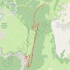 Trace GPS Montée au Puy de la Gagère du Col de la Chau, itinéraire, parcours