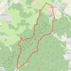 Trace GPS Château de Guinet au col de la Croix du Ban, itinéraire, parcours