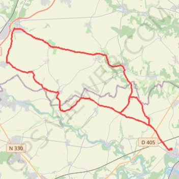Trace GPS Petit incursion dans l'Oise, itinéraire, parcours