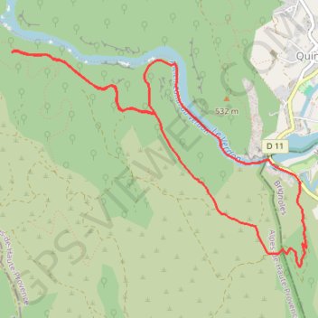 Trace GPS Basses Gorges du Verdon, itinéraire, parcours