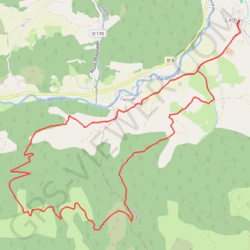 Trace GPS Lachau - les Chanaux, itinéraire, parcours