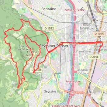 Trace GPS 2018-04-21 20:24:14, itinéraire, parcours