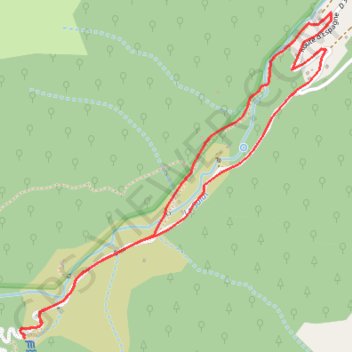 Trace GPS Cascade de Léziou, itinéraire, parcours