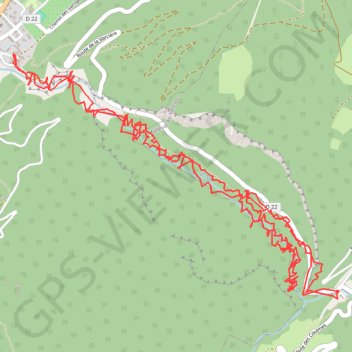 Trace GPS Gorges du Nan, itinéraire, parcours