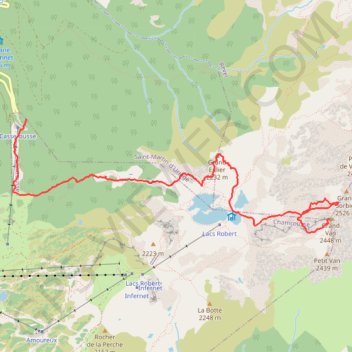 Trace GPS Bouclette au départ de Casserousse, itinéraire, parcours