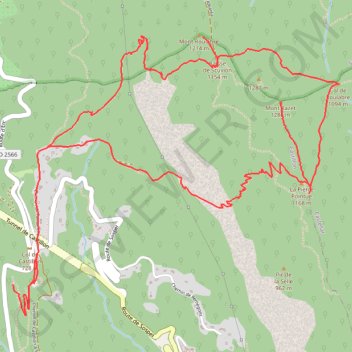Trace GPS Mont Razet, itinéraire, parcours
