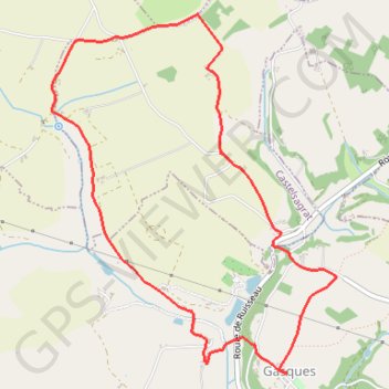 Trace GPS Circuit des Vallons - Gasques, itinéraire, parcours