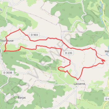 Trace GPS Sentier de Naudot et Guillou, itinéraire, parcours