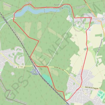 Trace GPS La forêt des étangs de Comelle - Orry-la-Ville, itinéraire, parcours