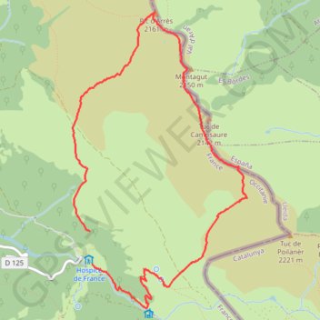Trace GPS Campsaur - Pic d'Arres, itinéraire, parcours