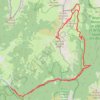 Trace GPS Mont de La Coche, itinéraire, parcours